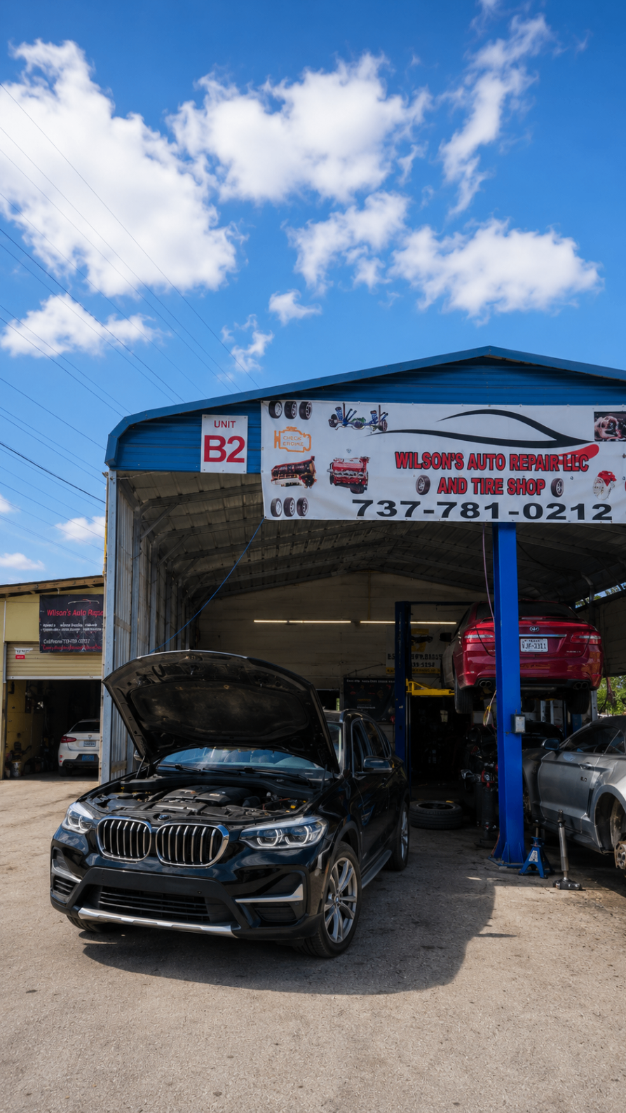 Wilson's Auto Repair shop in Austin, TX